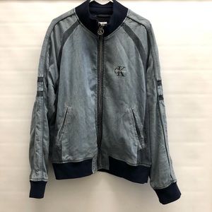 Vintage Calvin Klein men’s bomber  jacket stop on shoulder XL